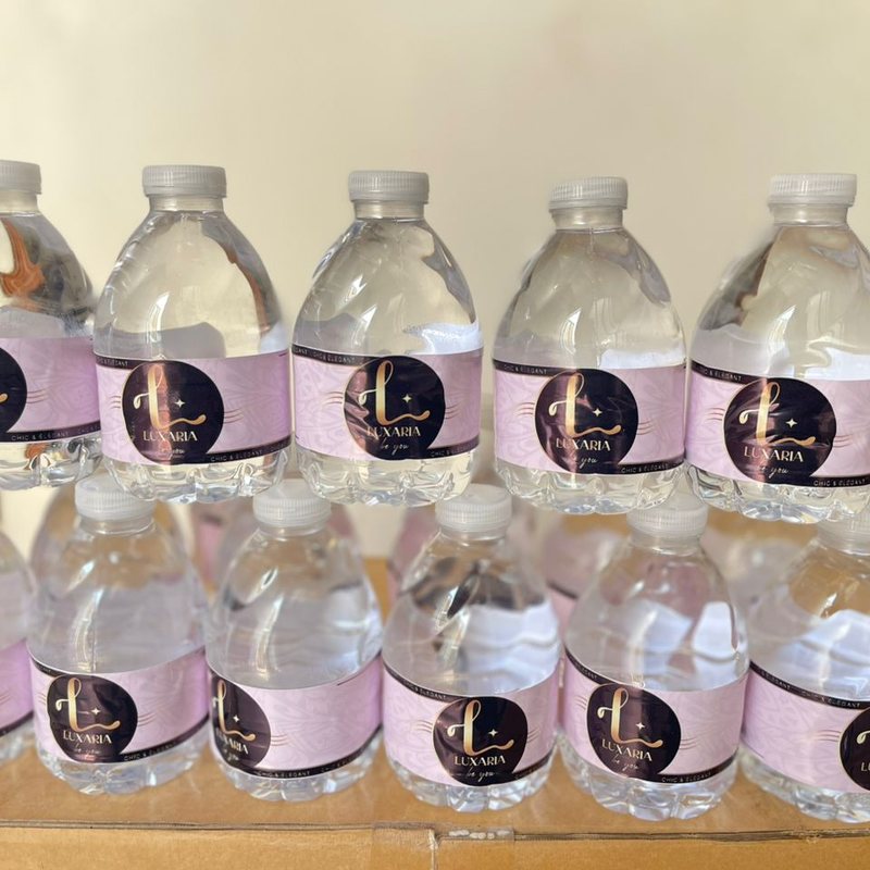 Étiquettes bouteilles d'eau – Luxaria